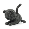 Dark grey Weasel Handmade Amigurumi Stuffed Toy Knit Crochet Doll VAC