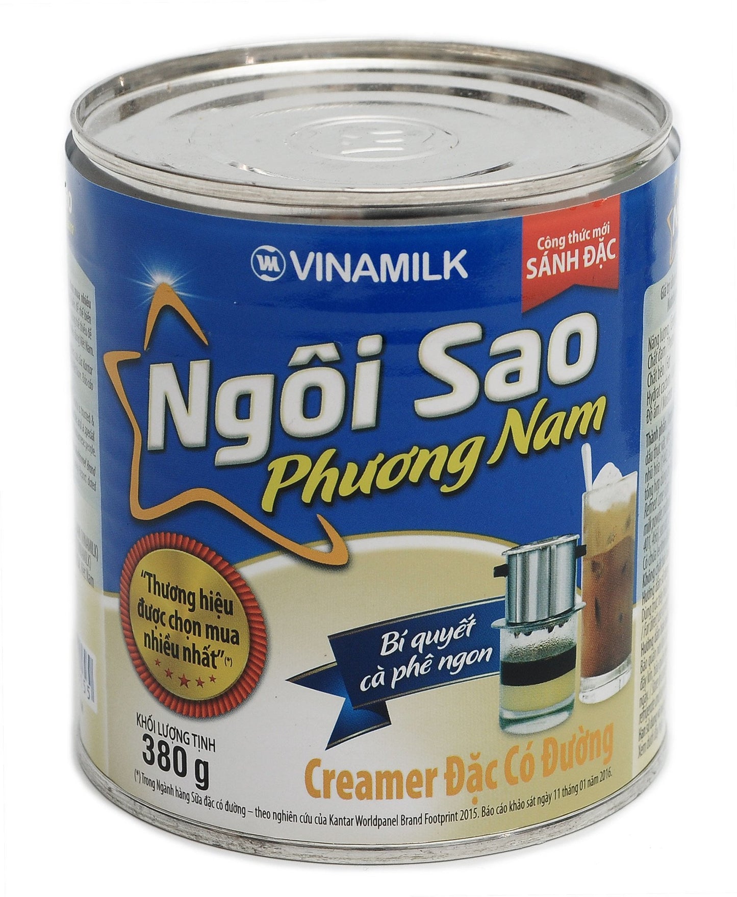 Southern Star Vinamilk Sweetened Condense Milk Ngoi Sao Can Iced Coffee 380 Grams