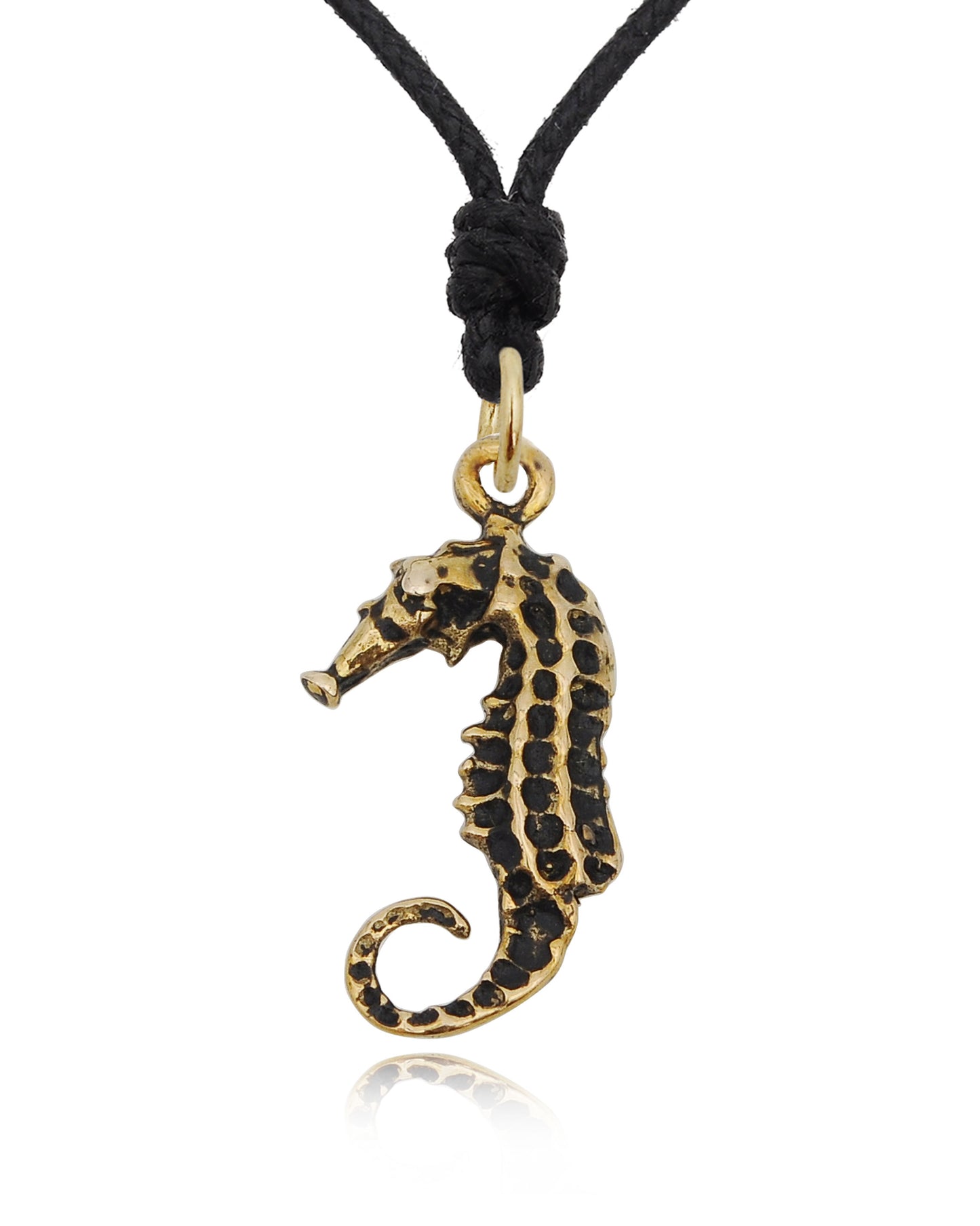 Sea Horse Handmade 92.5 Sterling Silver Pewter Brass Necklace Pendant Jewelry