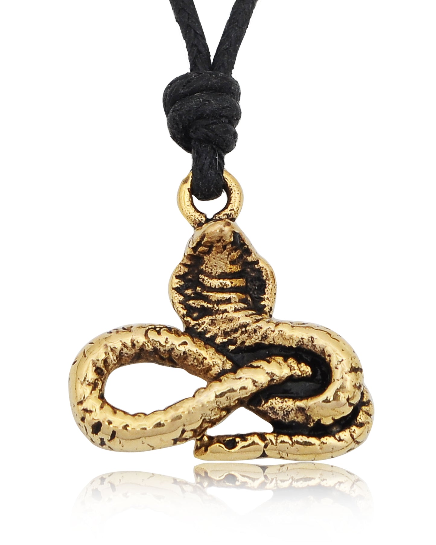 Year of the Snake Handmade Sterling-silver Gold Brass Necklace Pendant Jewelry
