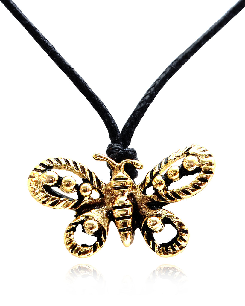 Flawless Butterfly Insect Sterling-silver Pewter Brass Necklace Pendant Jewelry