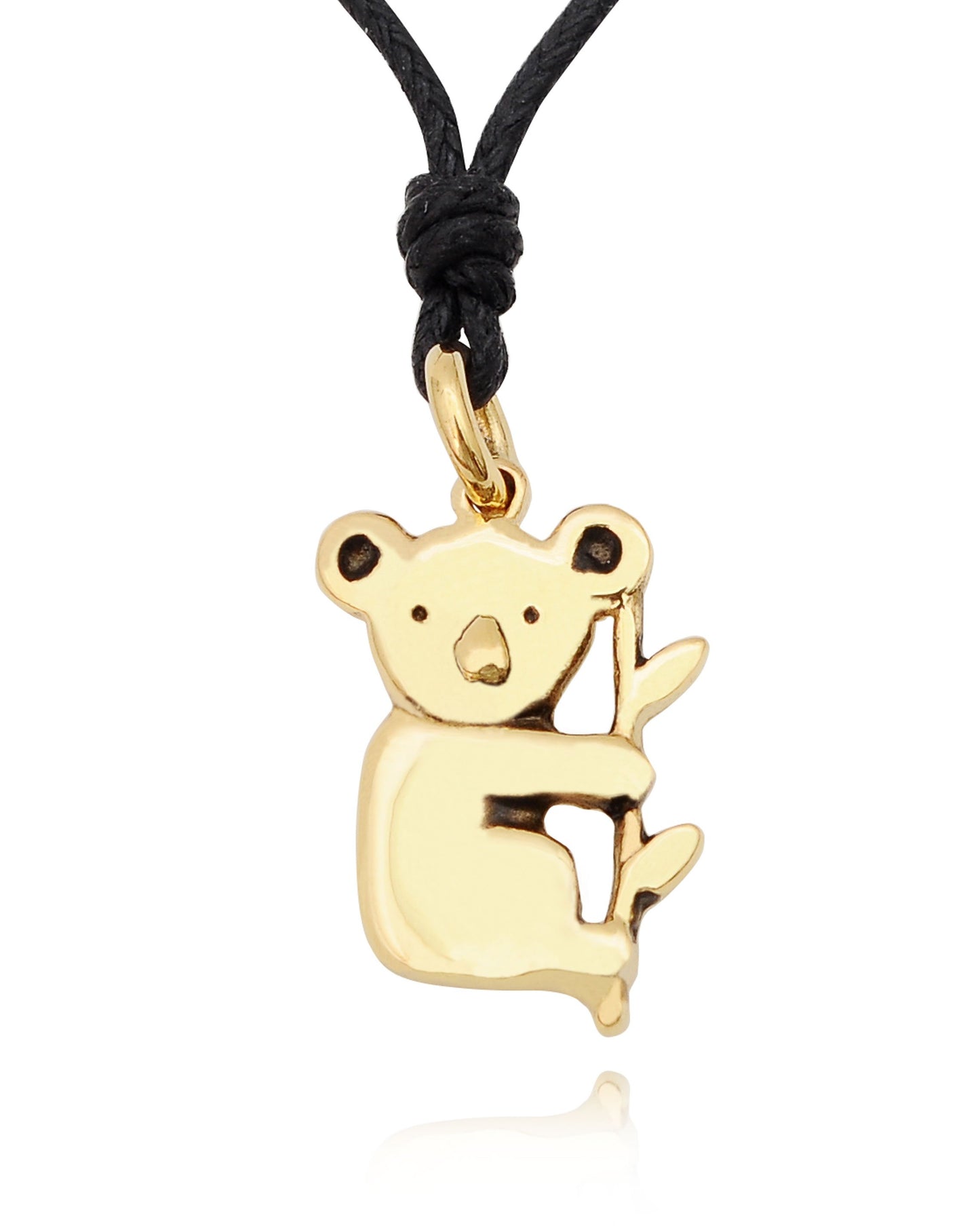 Koala Bear Silver Pewter Gold Brass Necklace Pendant Jewelry