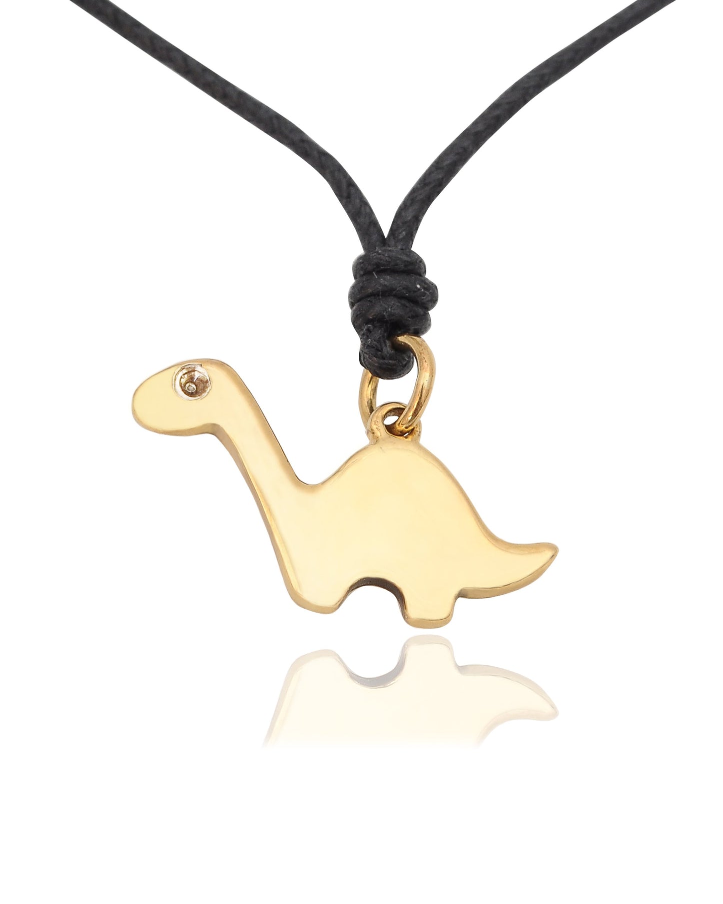 Cartoon Dinosaurs Pewter Brass Charm Necklace Pendant Jewelry