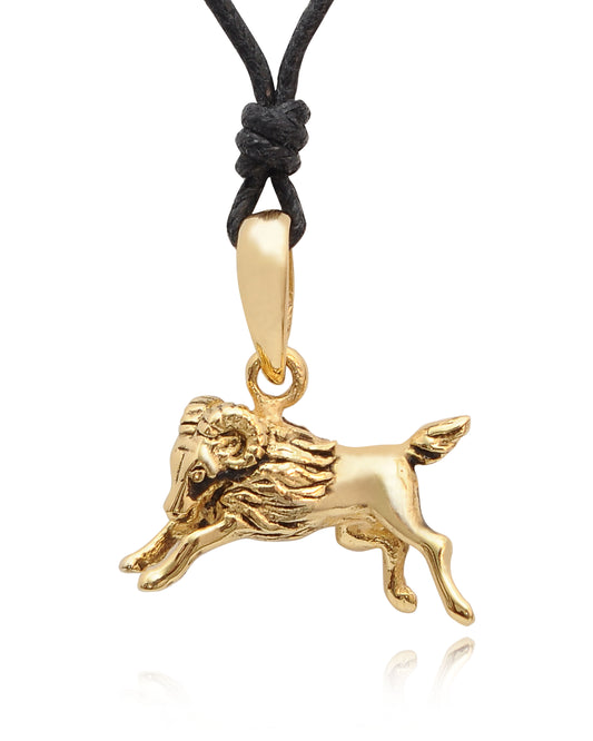 New Astrology Horoscope Sterling-silver Gold Brass Necklace Pendant Jewelry