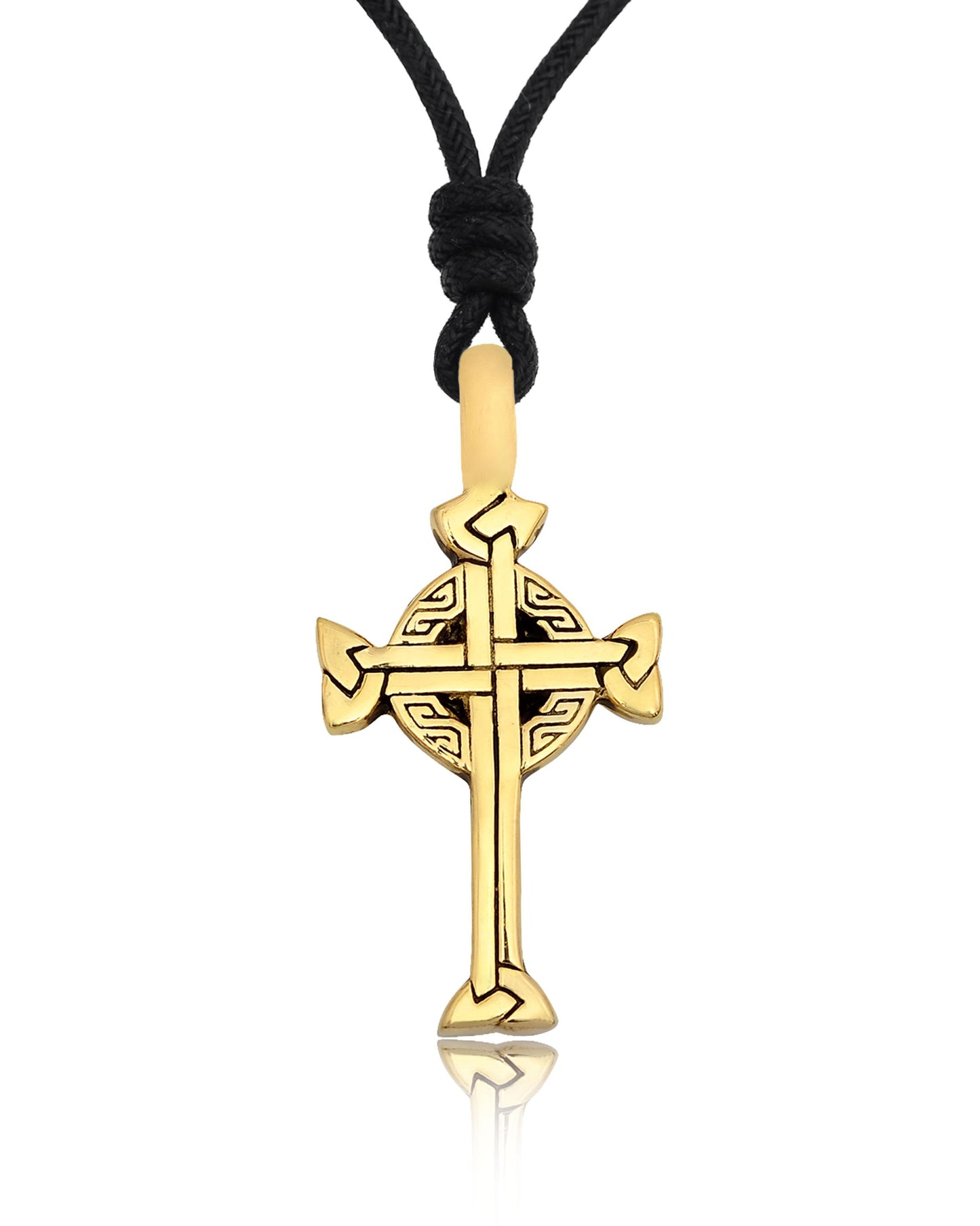 Celtic Cross Silver Pewter Gold Brass Charm Necklace Pendant Jewelry