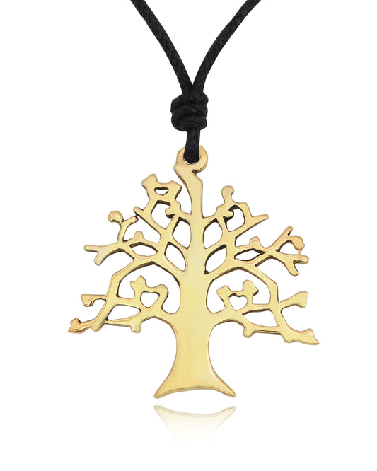 Oak Tree 92.5 Sterling Silver Pewter Gold Brass Charm Necklace Pendant Jewelry