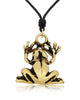 Frog Toad Prince 92.5 Sterling Silver Gold Brass Charm Necklace Pendant Jewelry (Copy)