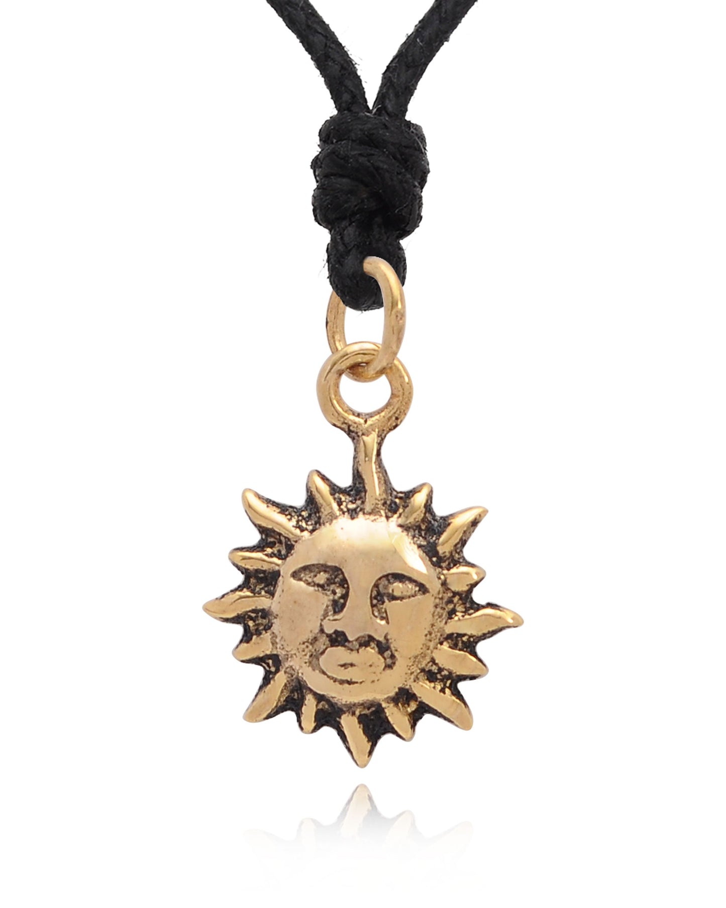 Sun 92.5 Sterling Silver Charm Necklace Pendant Jewelry