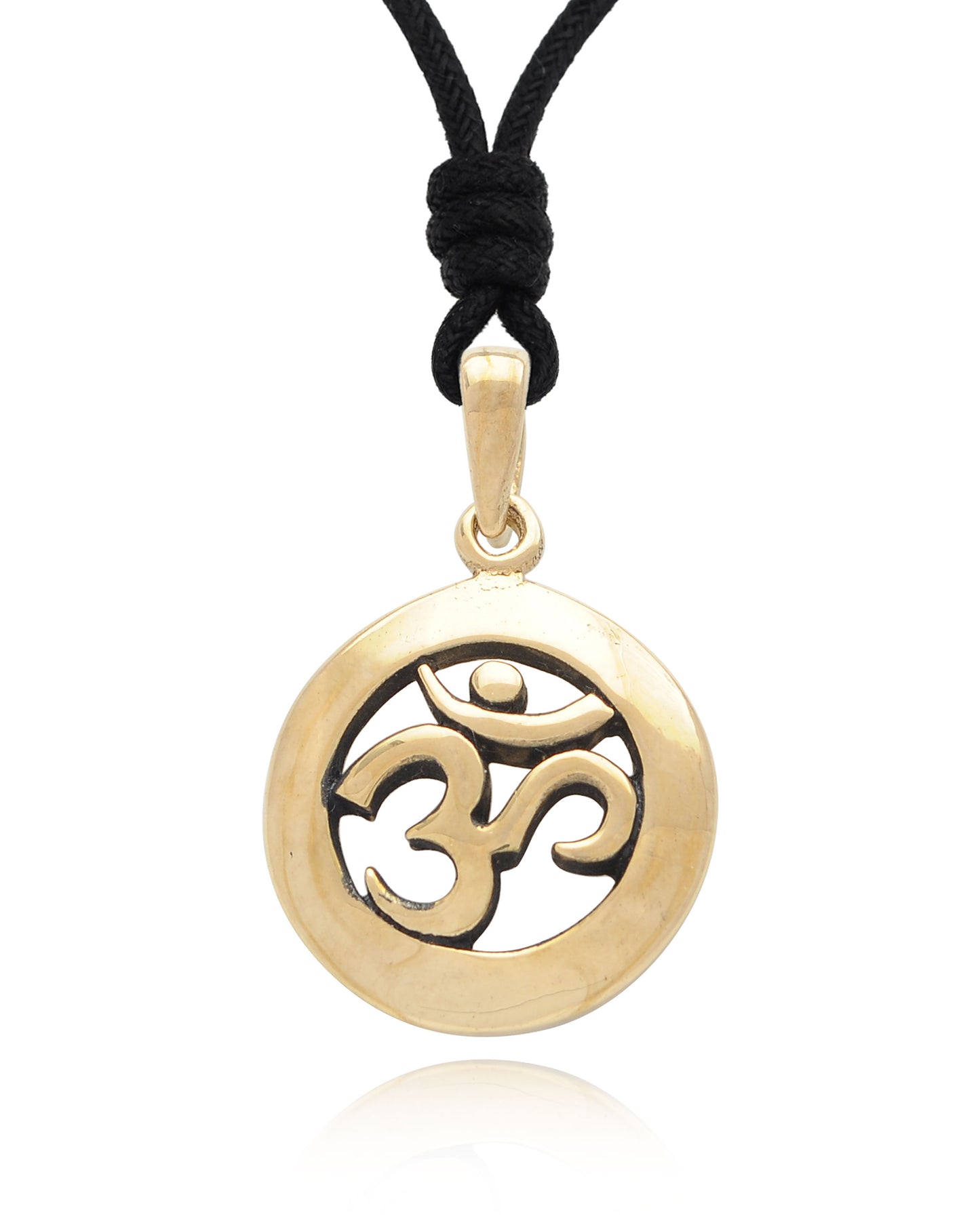 Trendy Hindu Om Ohm 92.5 Sterling Silver Brass Pewter Charm Necklace Pendant Jewelry