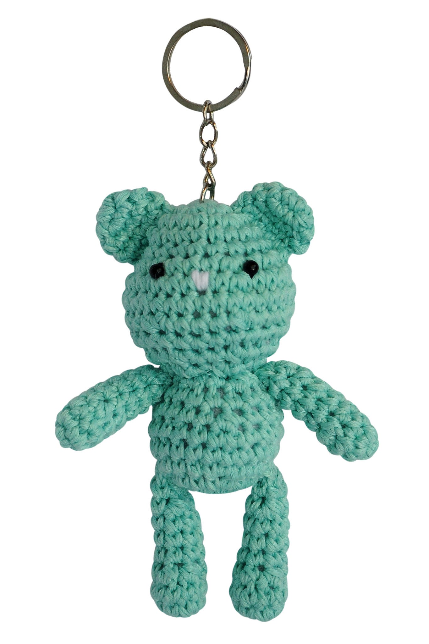 Teddy Bear Handmade Amigurumi Crochet Stuffed Keychains Keyrings VKC