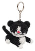 Cat Toy 2 Handmade Crochet Stuffed Keychains Keyrings VKC