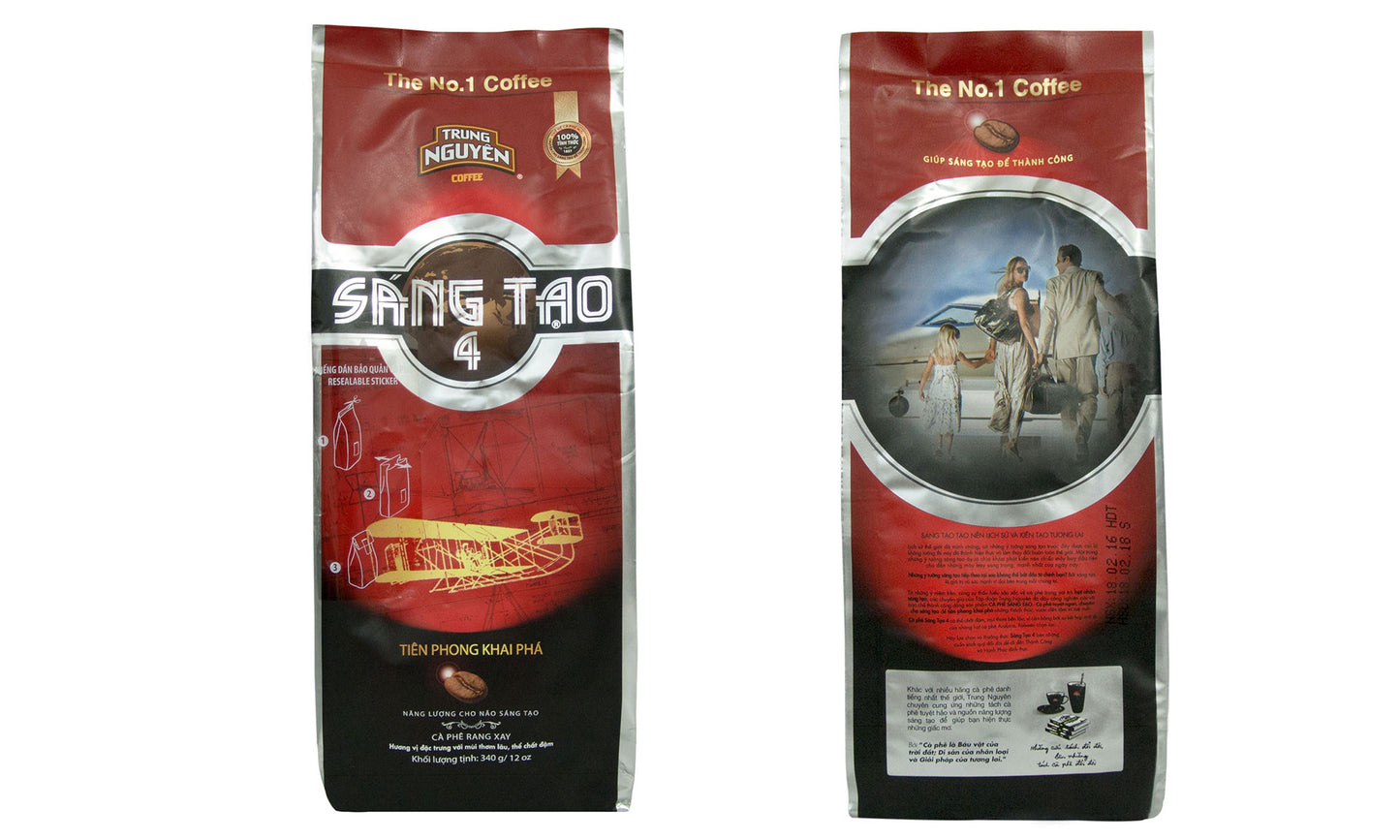 Trung Nguyen Ground Coffee Creative 1 2 3 4 5 Robusta Culi Arabica 12oz