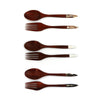 Myanmar Wooden Dinner Spoons and Forks With Mother of Pearl Inlay Handle