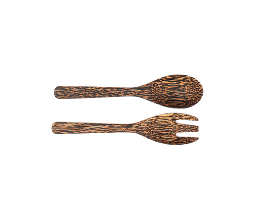 Fork And Spoon Set Made 100% Coconut Wooden Nature Handmade