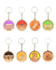 Vietnamese Symbols Handmade Circle Wooden Key Chains