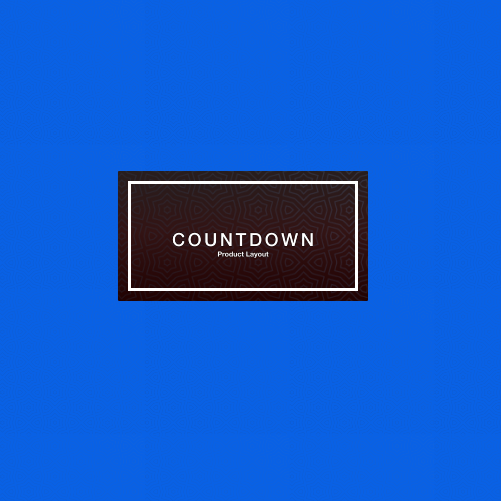 Product Layout Countdown