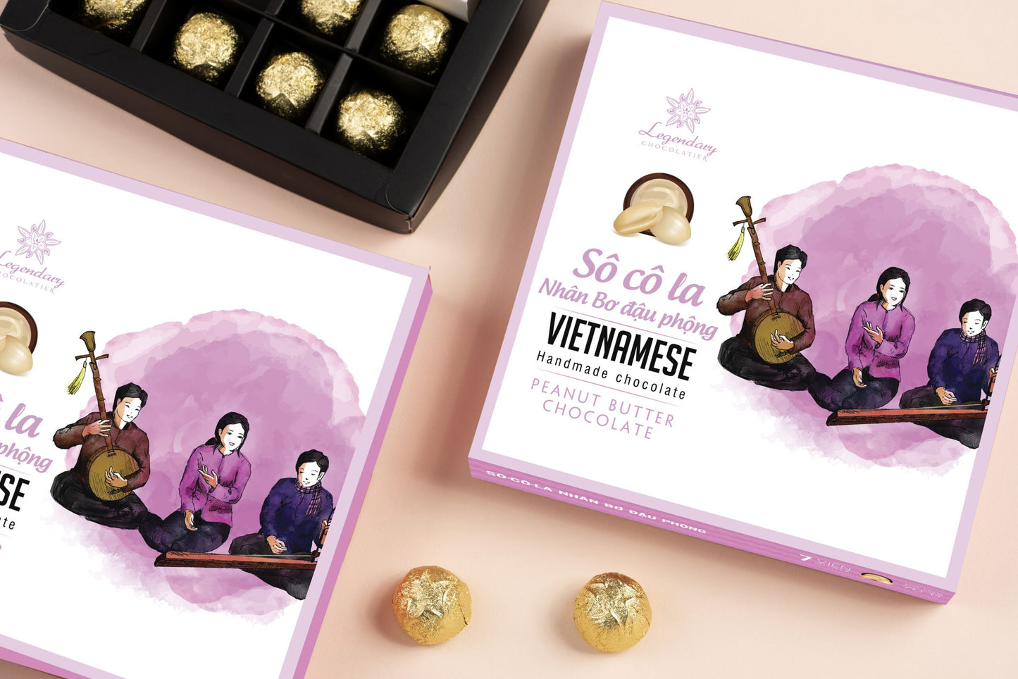 Legendary Chocolatier – Peanut Butter Chocolate– Vietnam Zoom Gift Sets 8 Pieces