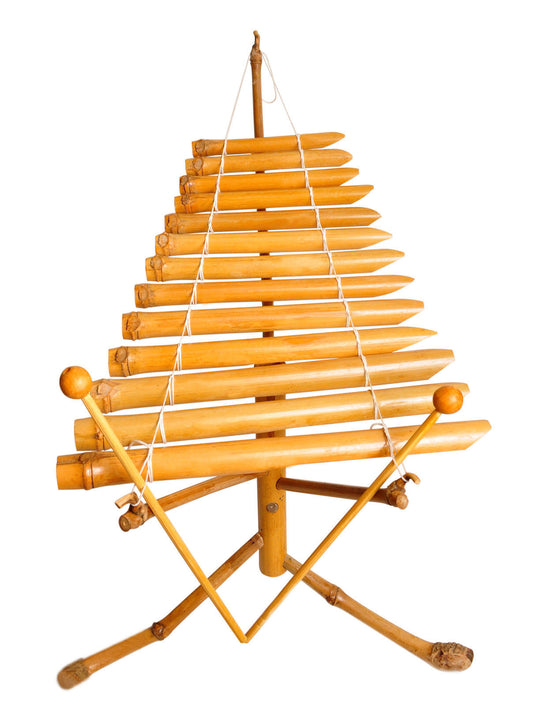 Bamboo Xylophone Vietnamese Traditional Instrument mini T'rung Fair Trade